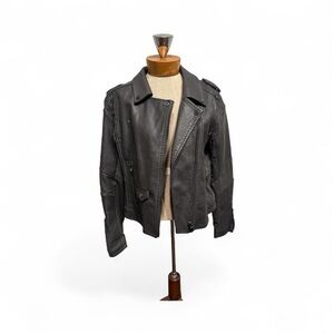 Blank NYC Charcoal Leather Jacket
